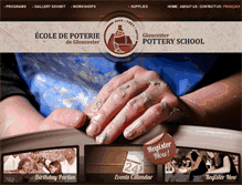 Tablet Screenshot of gloucesterpotteryschool.com